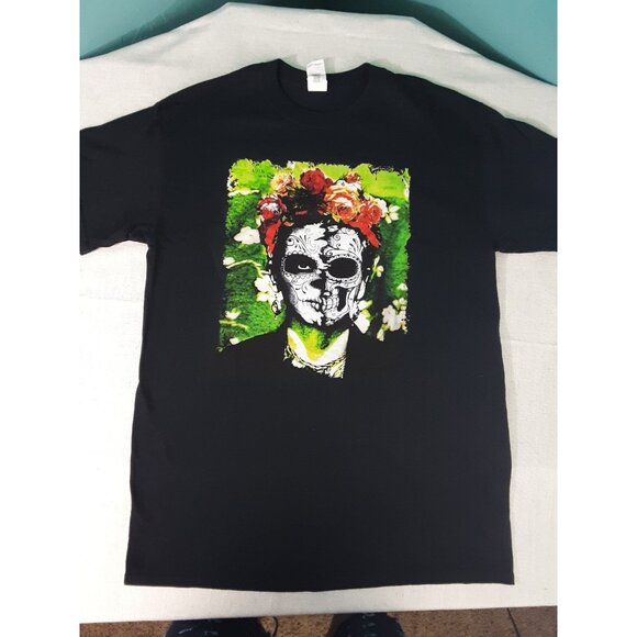 Frida Kahlo Dia de Los Muertos Tee - Picture 1 of 6